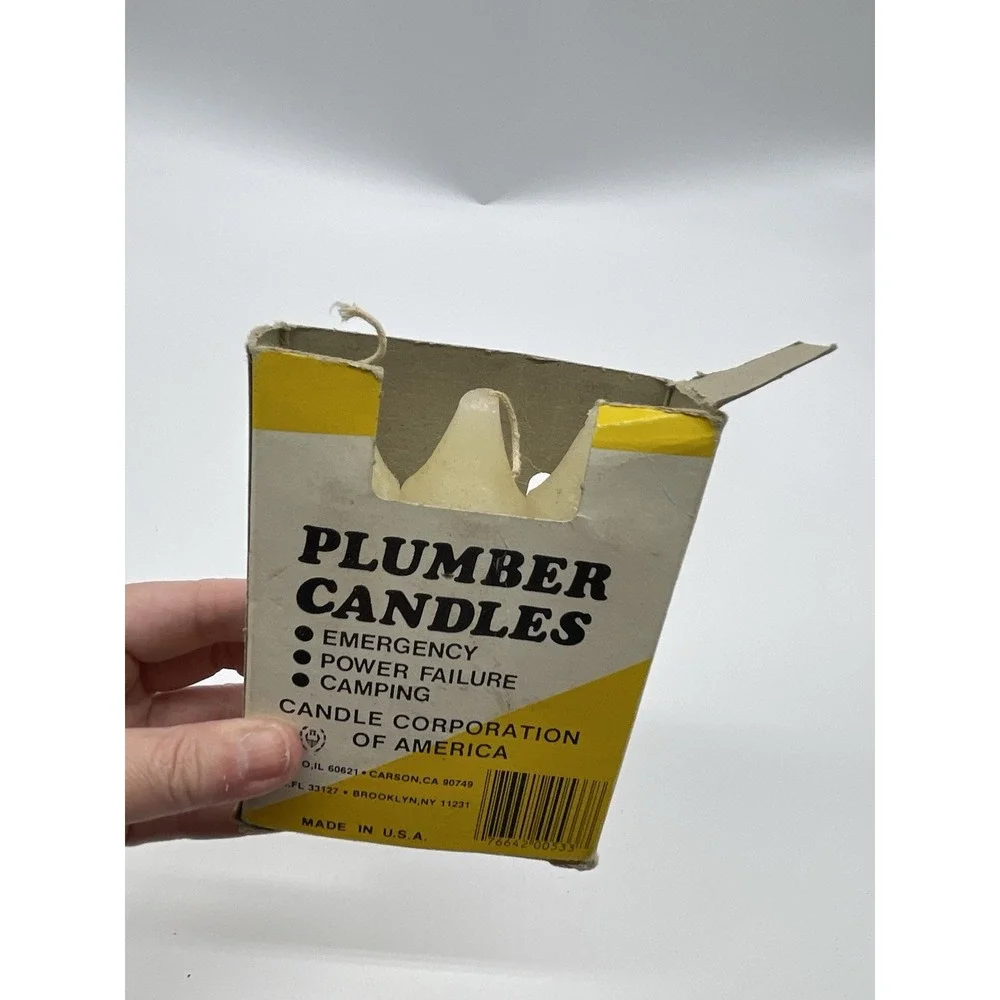 Plumbers & Emergency Candles White 3 Candles‎ In Pack All Purpose Use